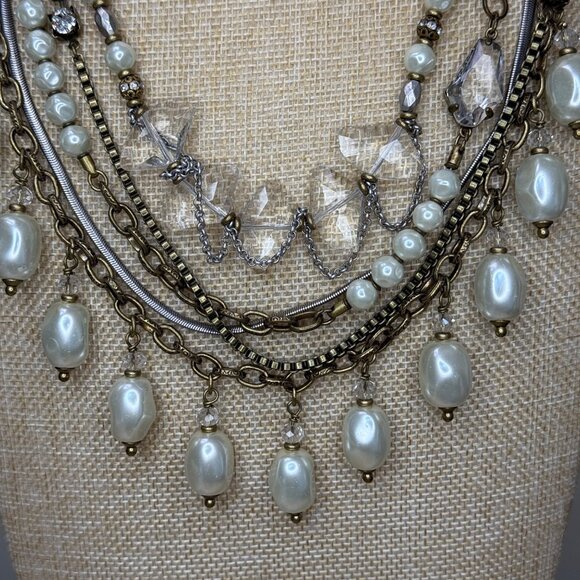 Silpada K&R Collection "Practical Pearls" Convertible Multi-Strand Necklace With - Picture 4 of 13
